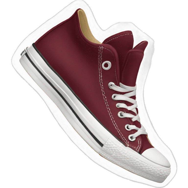 Burgundy Converse  emoji