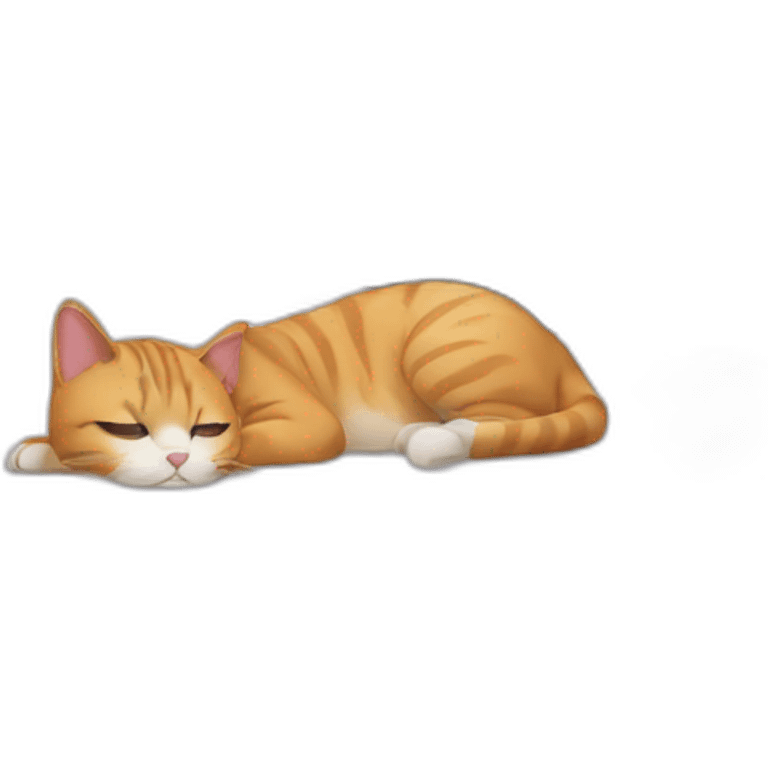 cat laying on the bed emoji