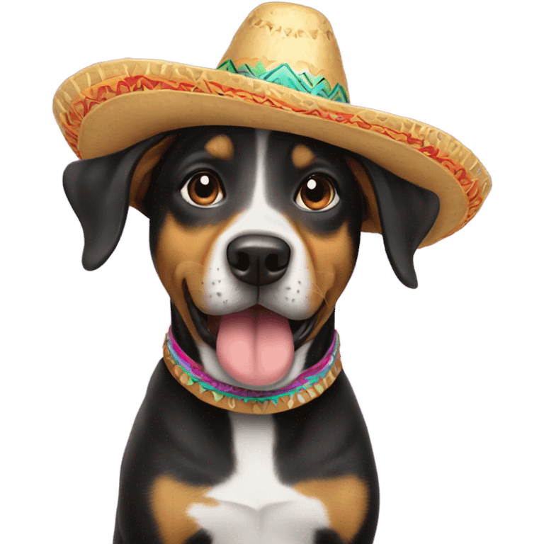 Dog wearing a sombrero  emoji