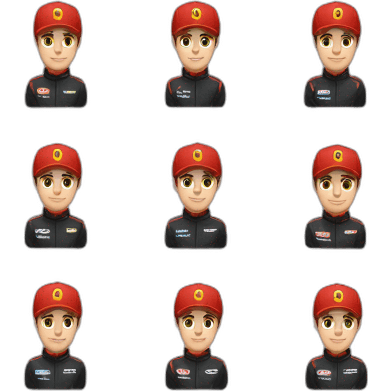 Charles leclerc en combinaison emoji