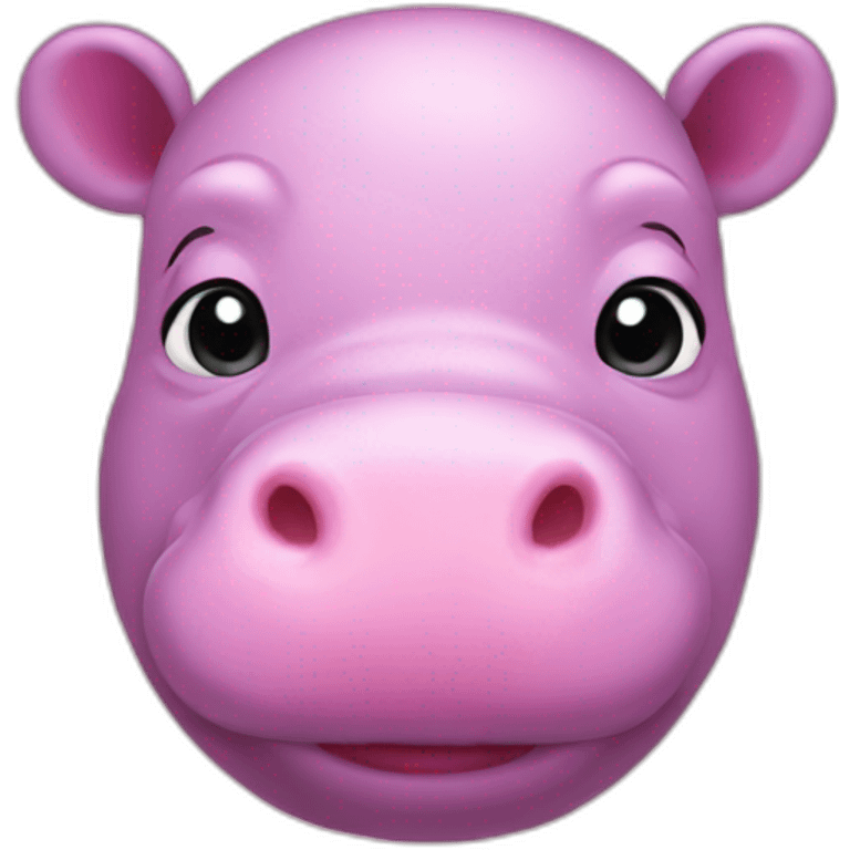 pink hippo emoji