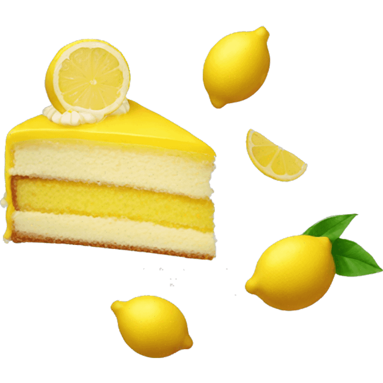 Lemon cake emoji