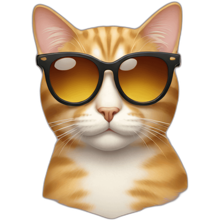 Cat with sunglasses emoji