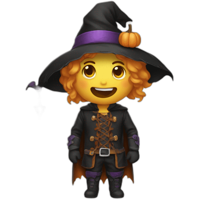 heidewachtel in halloween outfit emoji