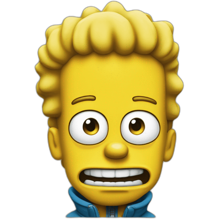 Bart Simpson qui rigole emoji