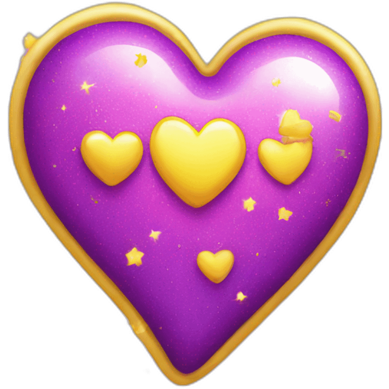 pink-and-purple-heart-with-yellow-sparkles emoji