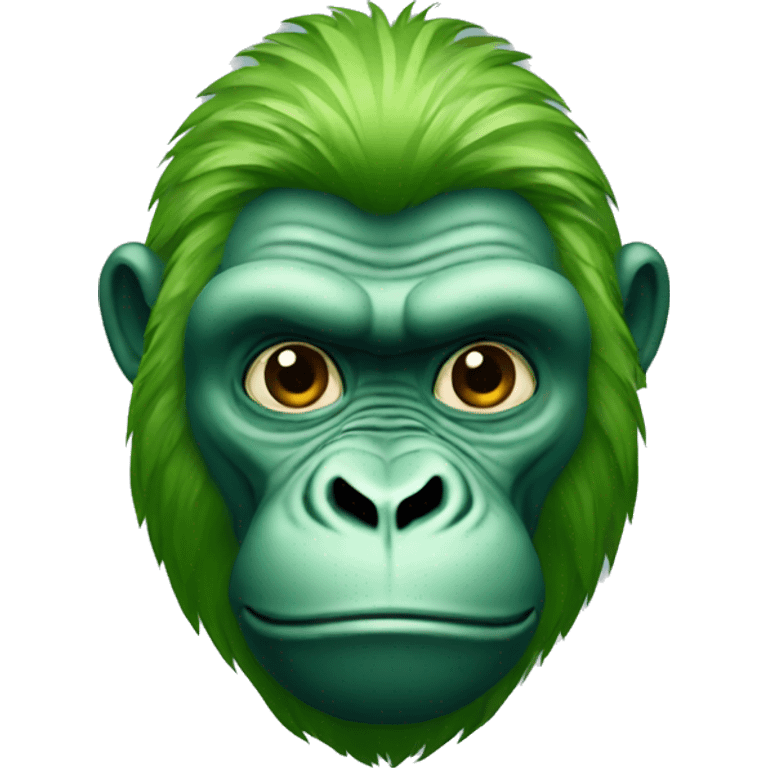 Green gorilla emoji