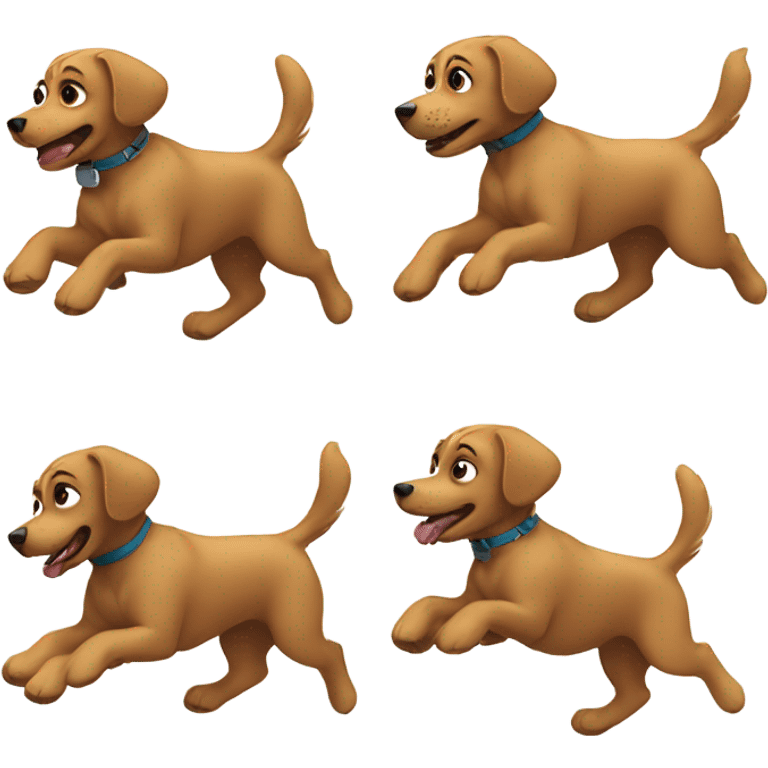 Dog running emoji