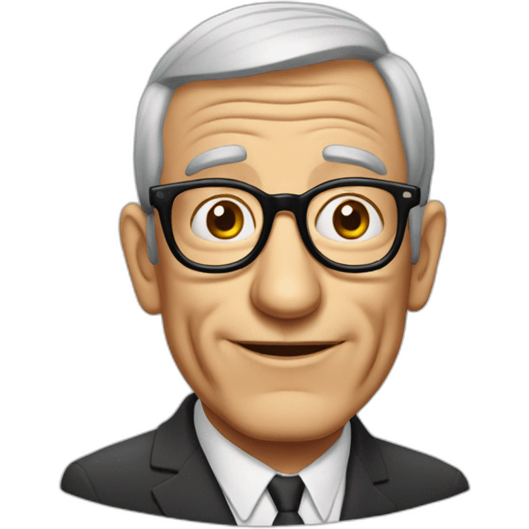 Shelley Berman with thick glasses emoji