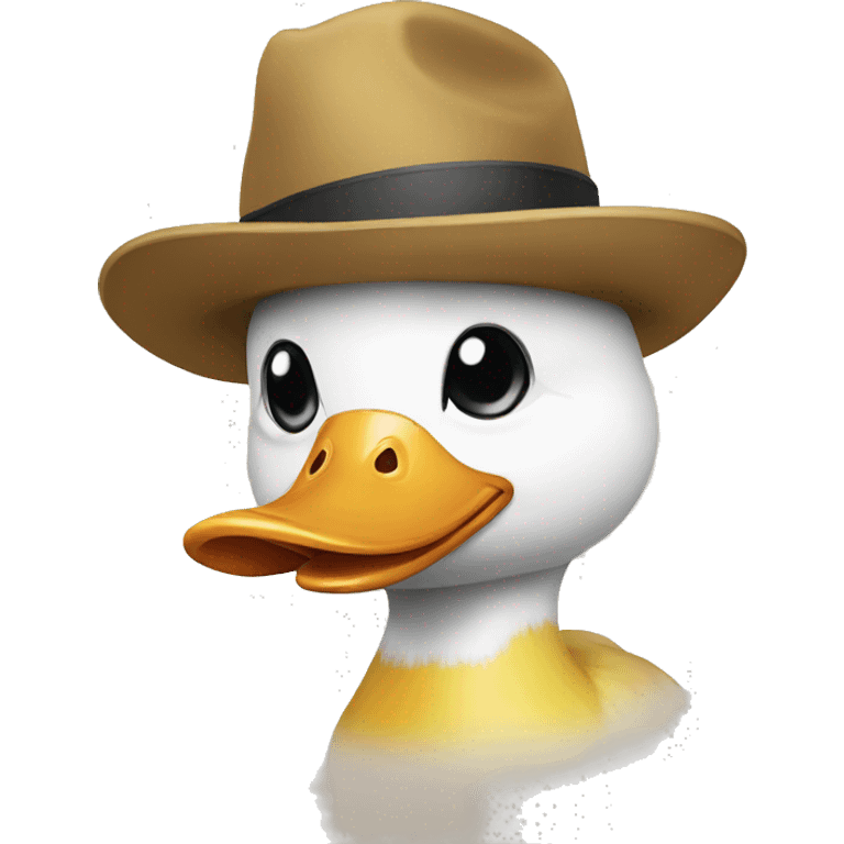 duck with hat emoji