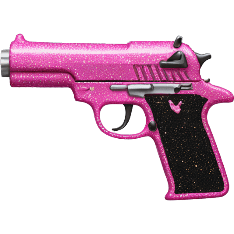 pink sparkly gun emoji