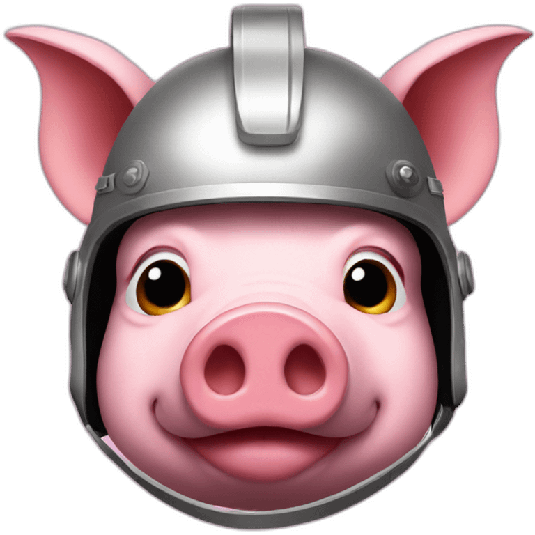 pig in the helmet with letter z on it emoji