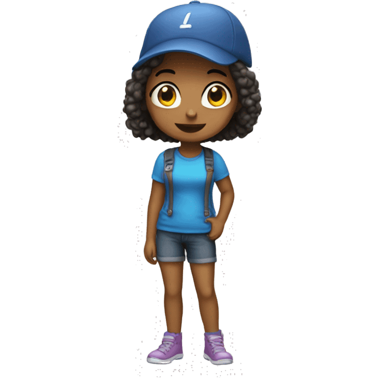 Girl deb in cap emoji