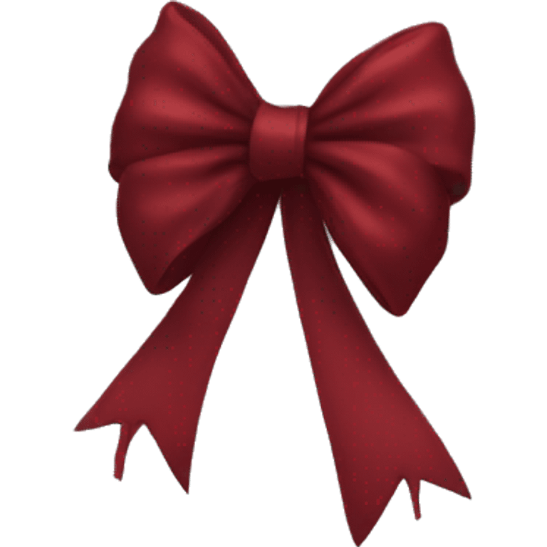 dark red bow  emoji