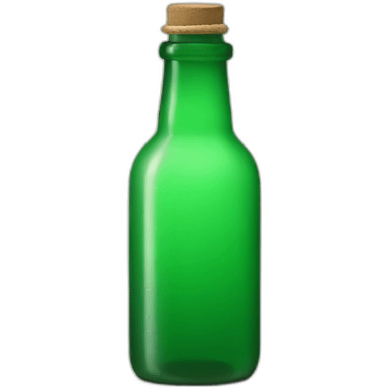 Green glass bottle boy emoji