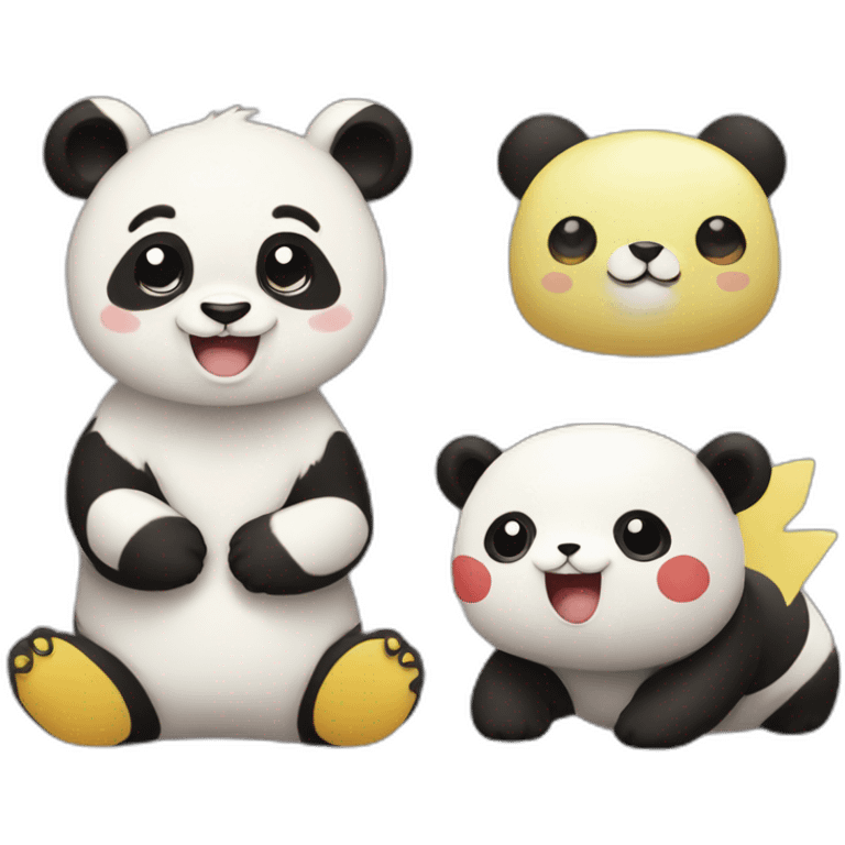 Panda e pikachu emoji