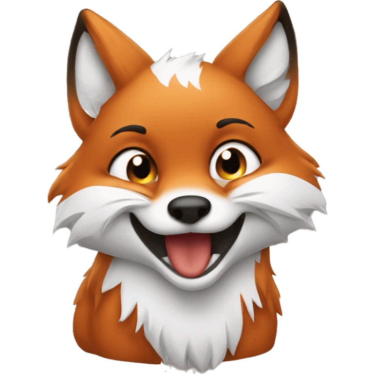 crying fox with F  emoji