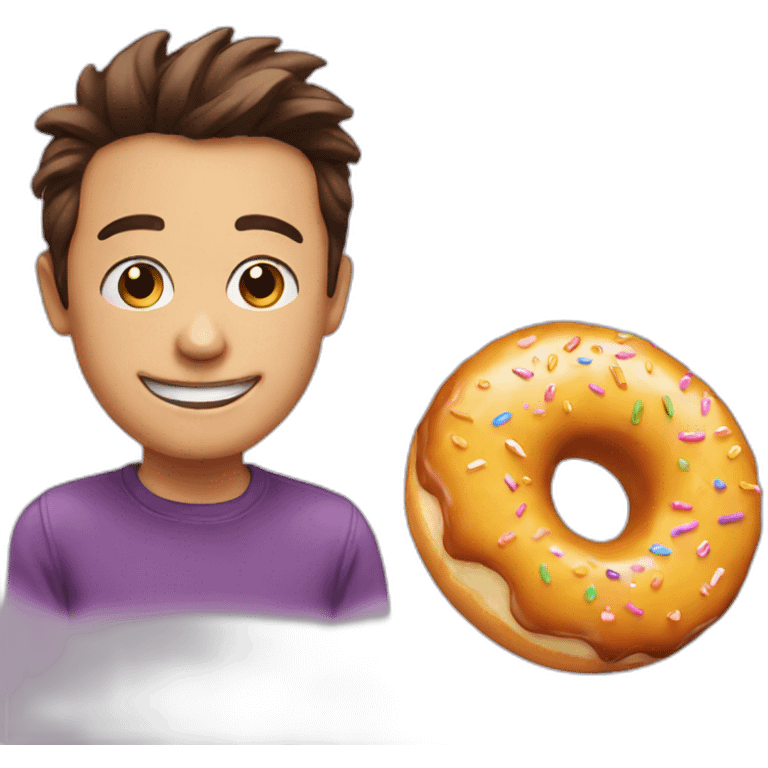 Donut smiling emoji