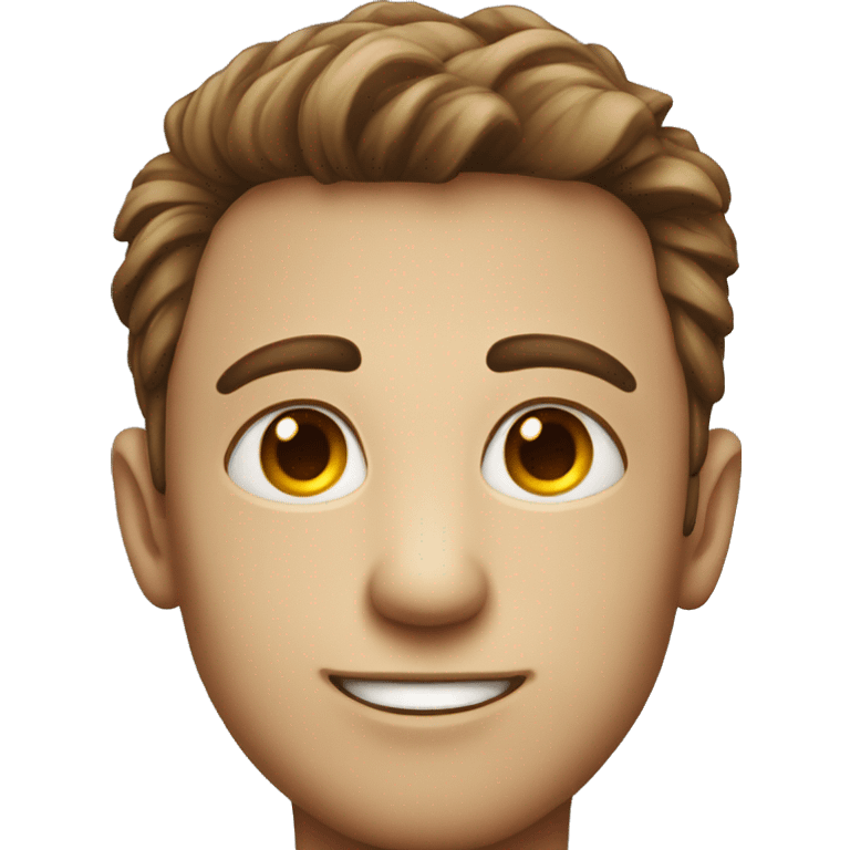 guy with huge pupils smiling emoji