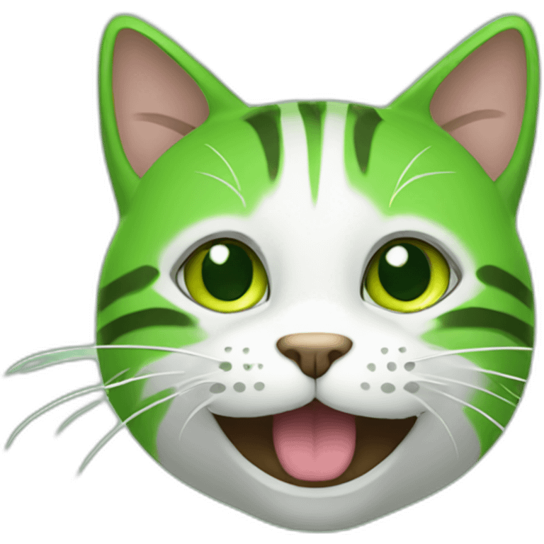 cat-smile-green emoji