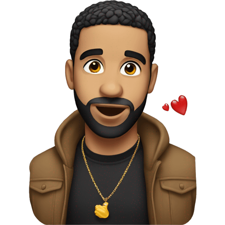 Drake blowing a kiss  emoji