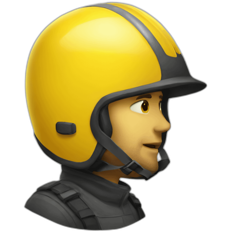 yellow helmet emoji