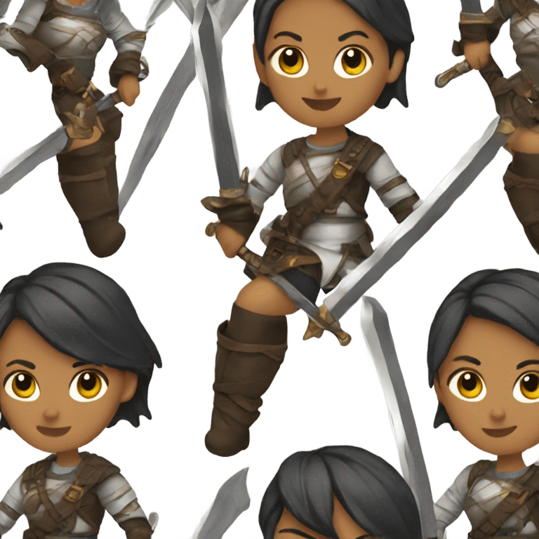 lesbians with swords emoji