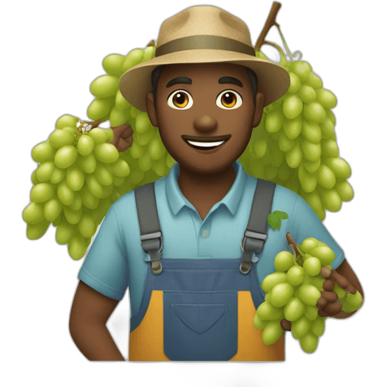 grape picker emoji