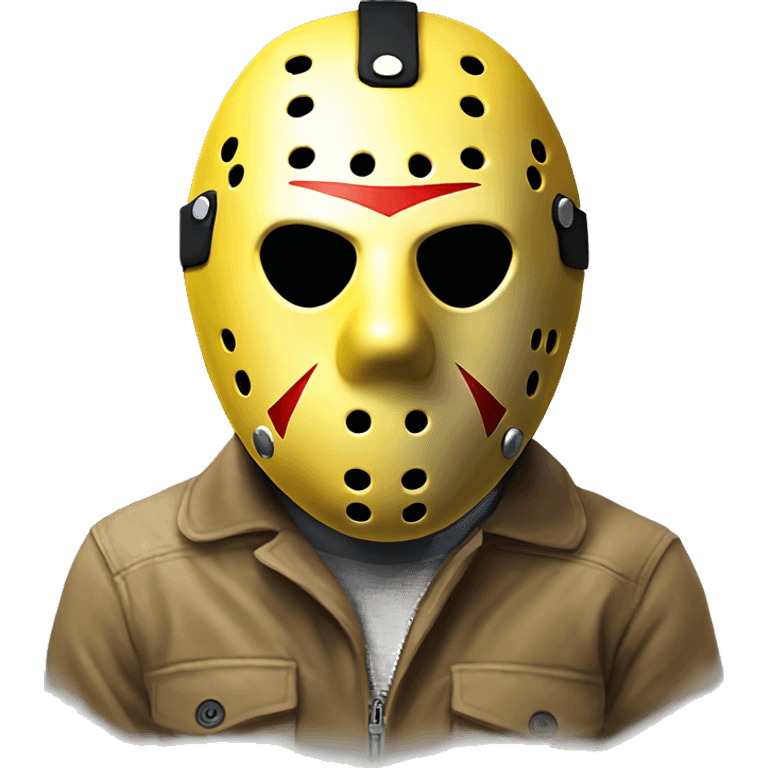 Yellow Jason voorhees mask  emoji