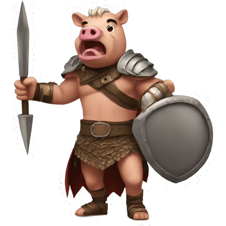 Wild hog gladiator  emoji