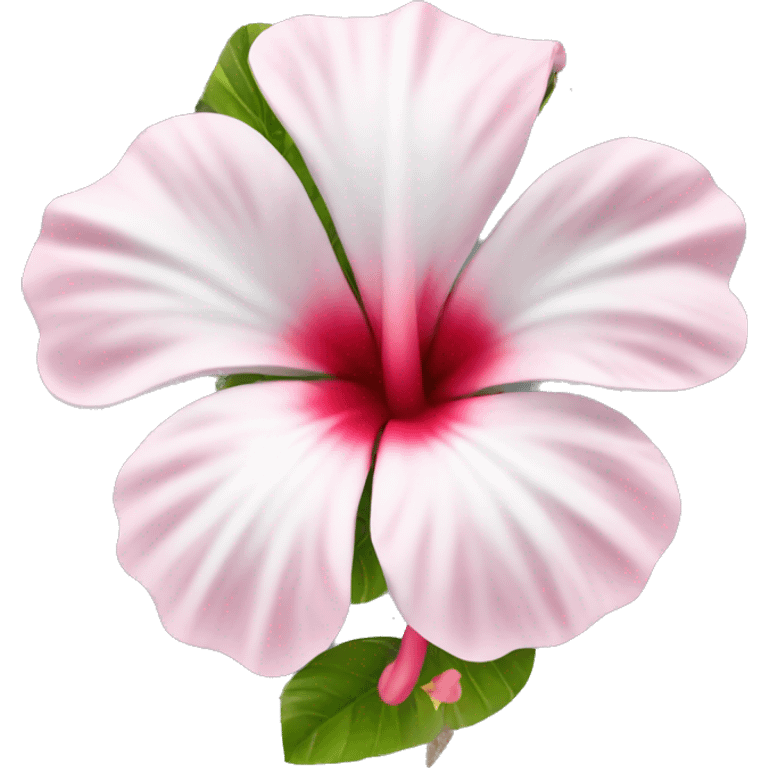 hibiskus Flower white pink emoji