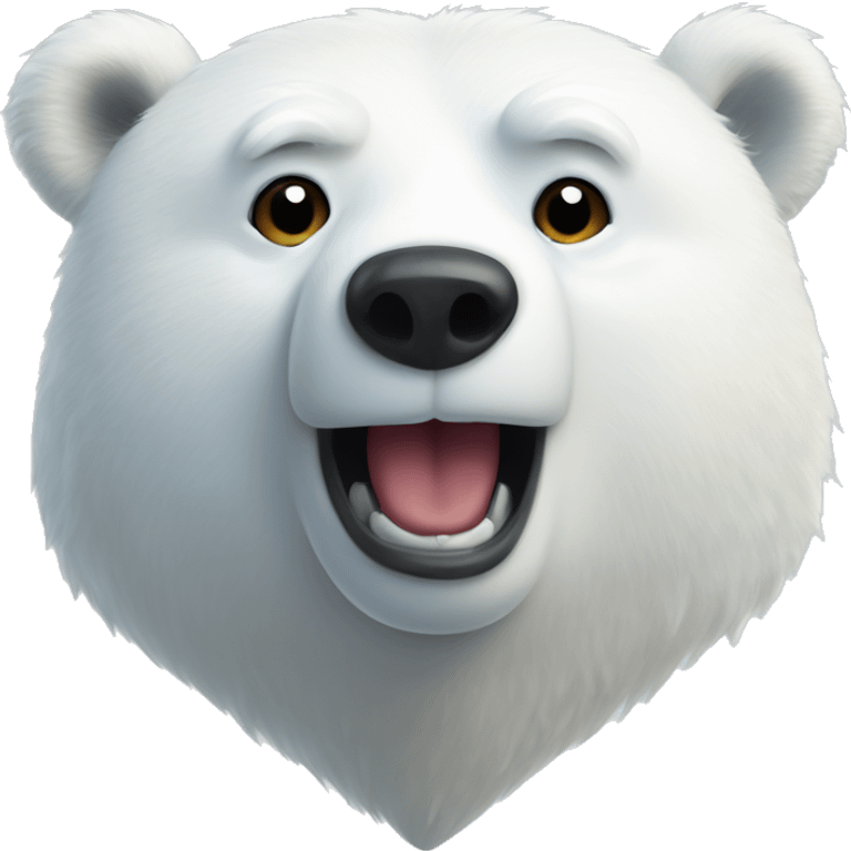 Polar bear hearts emoji