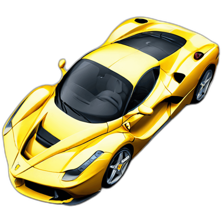 Ferrari la Ferrari top view emoji