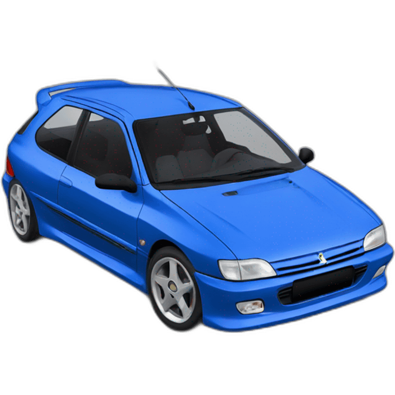 Peugeot 306 bleu tuning emoji