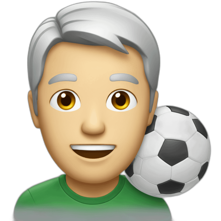 Télé avec match de foot  emoji