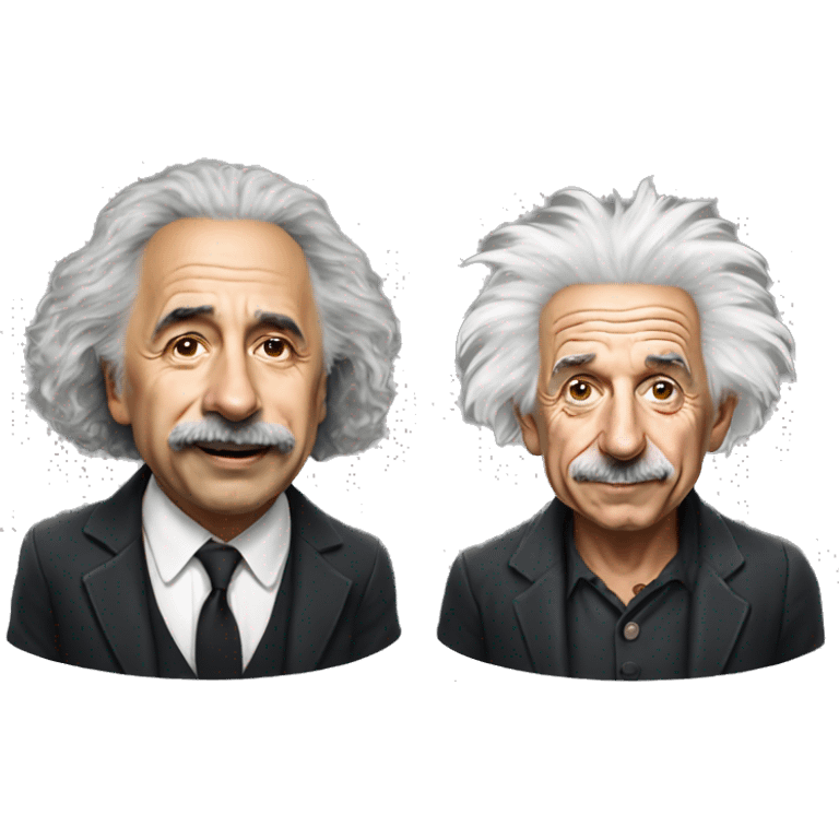 Joe Rogan interviewing Albert Einstein emoji