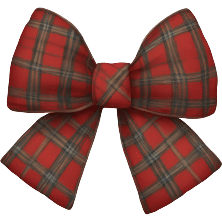 plaid bow emoji