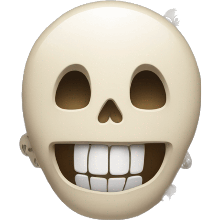 Skull with laughing tears emoji