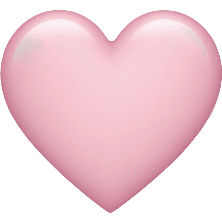 Pastel baby pink heart emoji