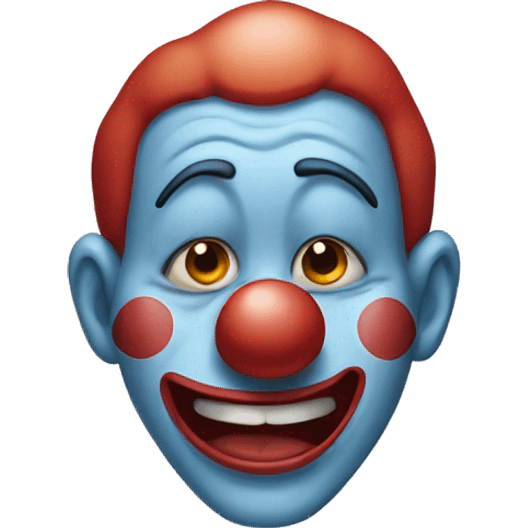 Clown crying emoji