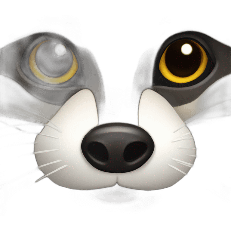 raccoon face emoji