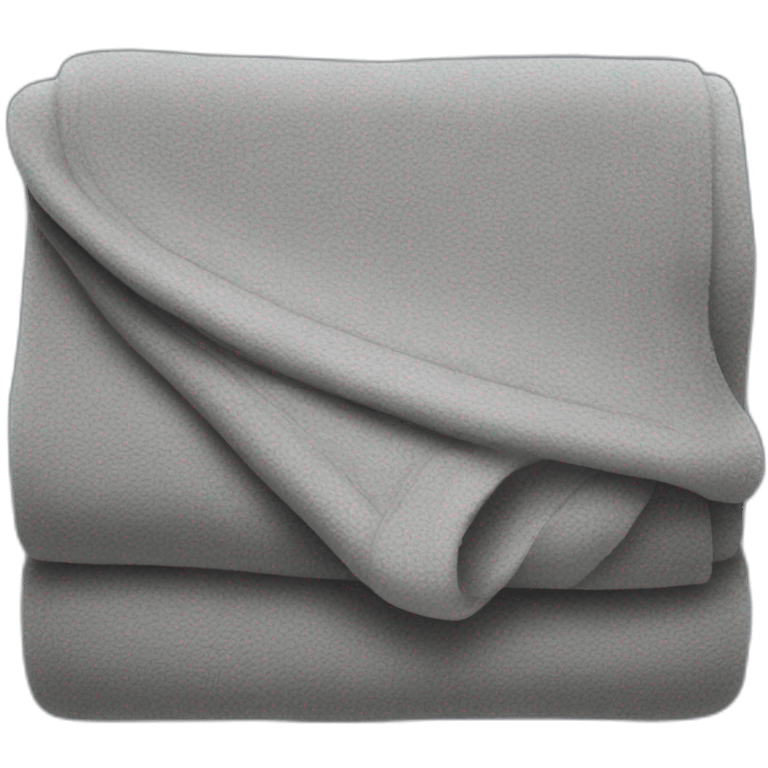 A gray folded blanket emoji