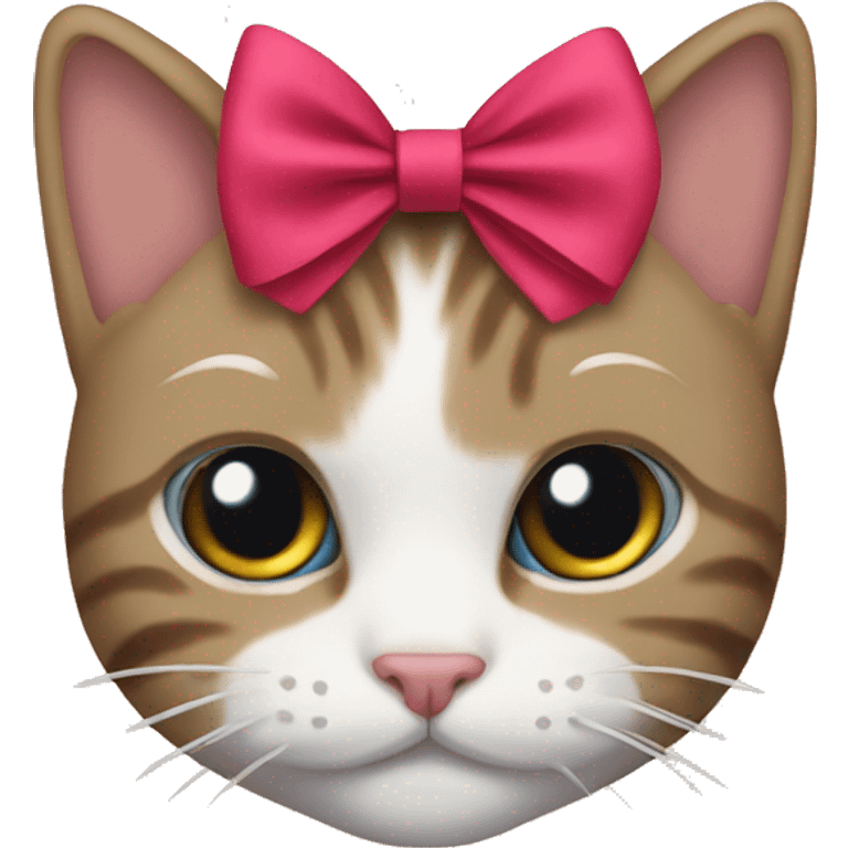 cat with a bow emoji