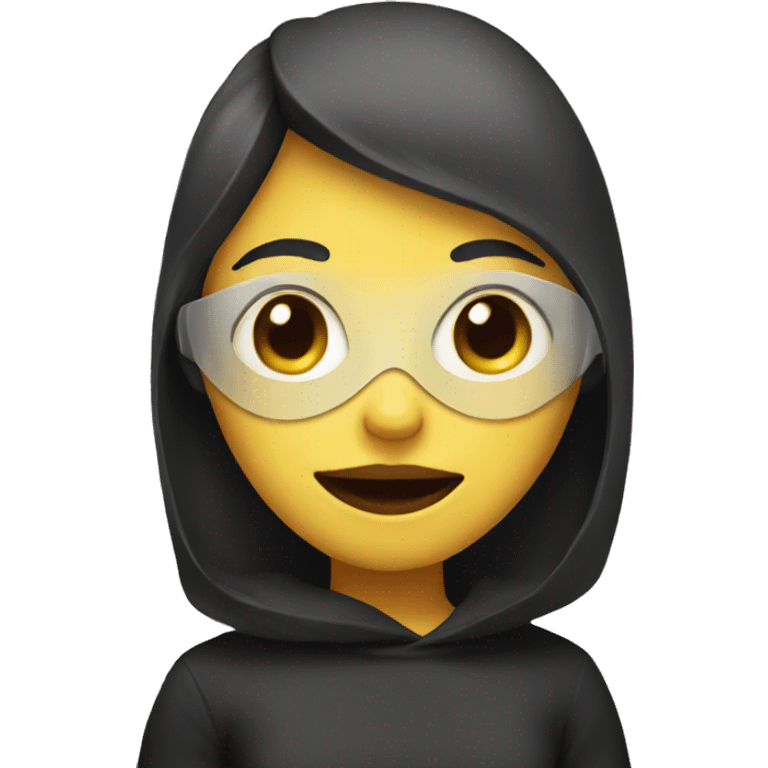 Girl with mask  emoji