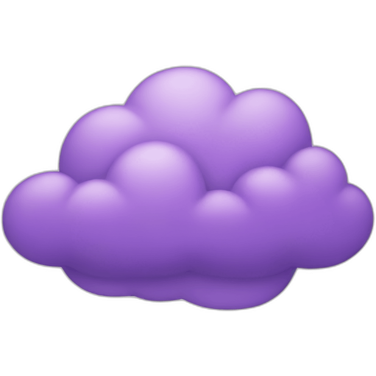 Purple cloud emoji