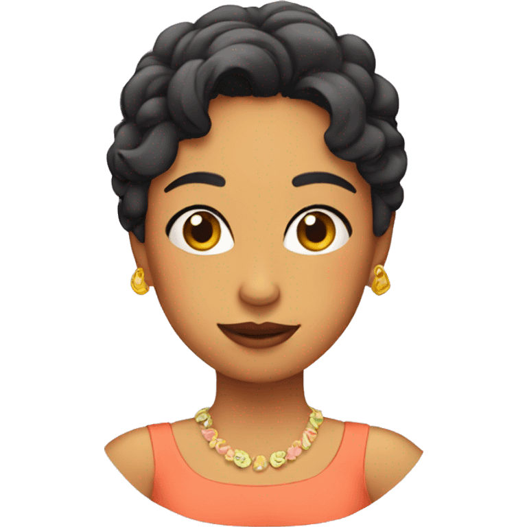 Chica morenita  emoji