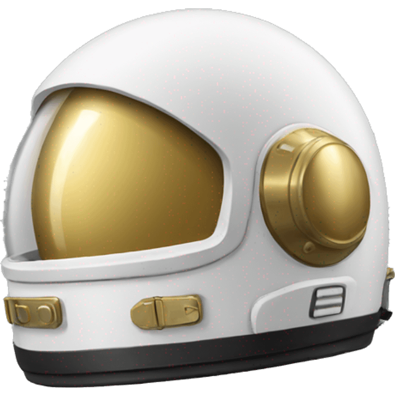 astronaut helmet only with gold visor emoji