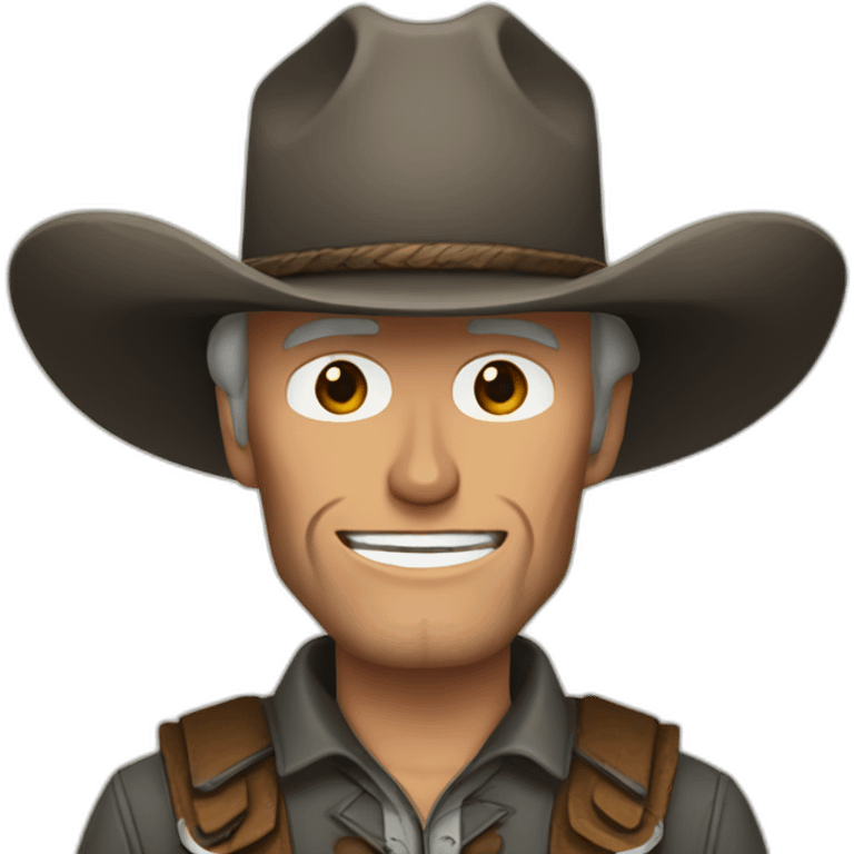 Clint Eastwood de vaquero emoji