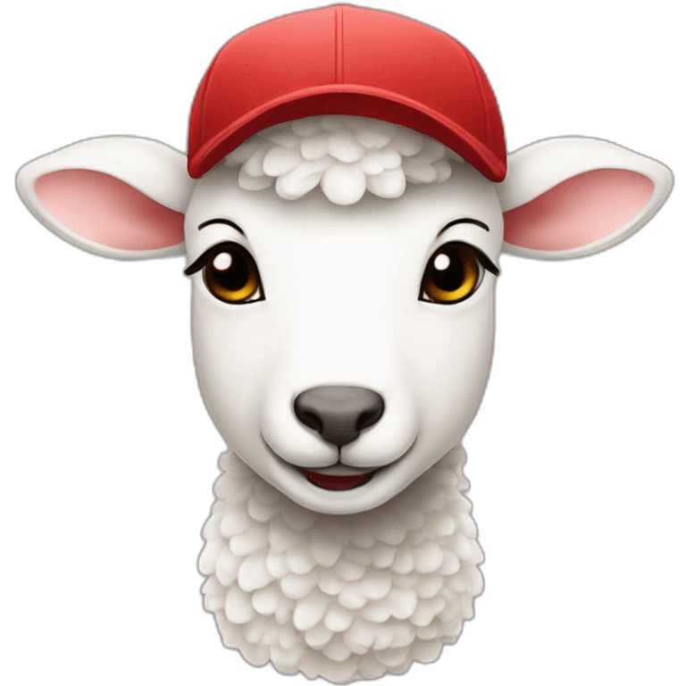 lamb in a cap emoji