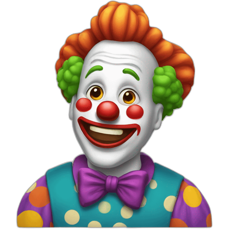 Funny clown emoji